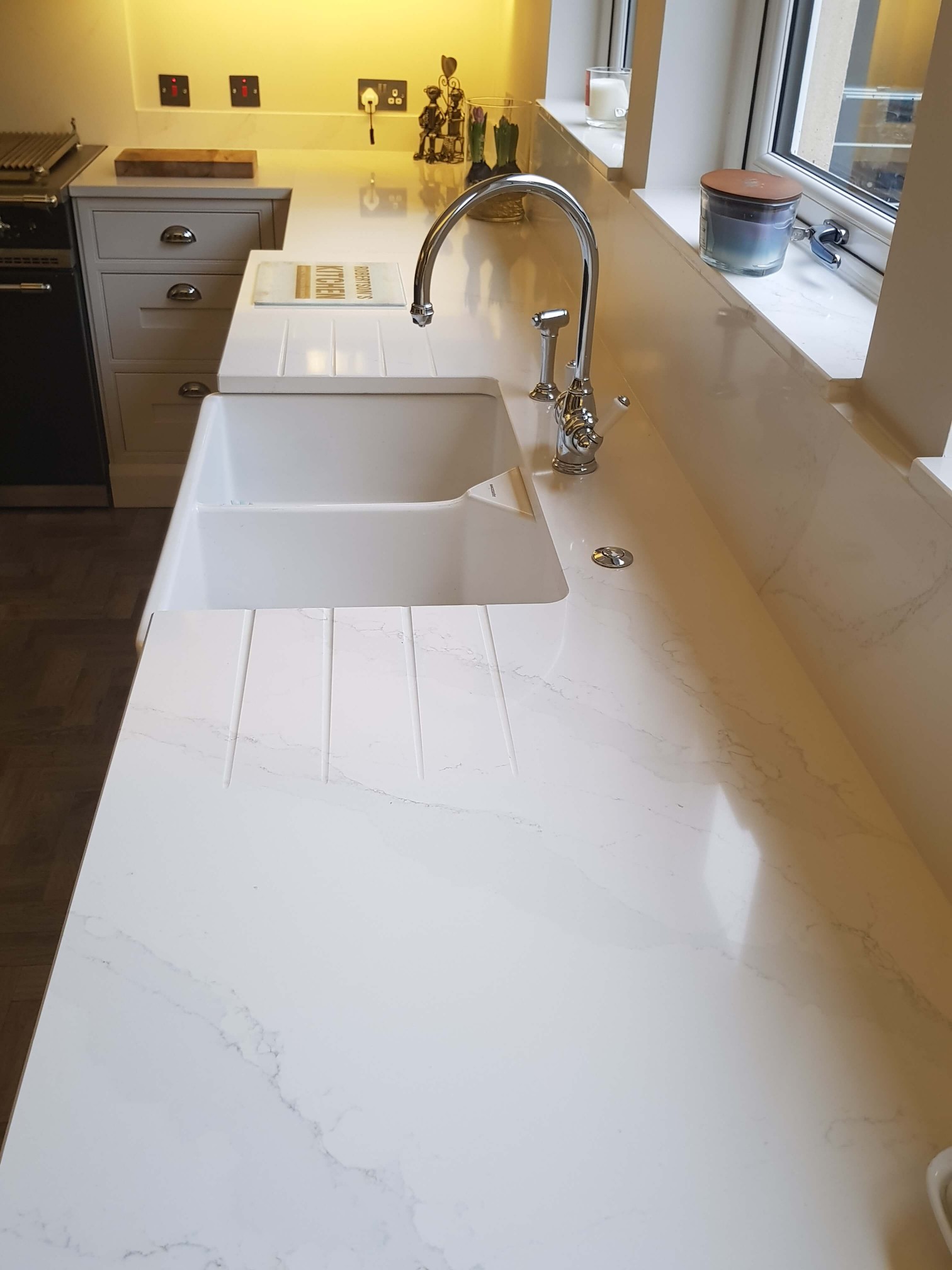 Bespoke Inframe Kitchen Belfast Sink and Tap